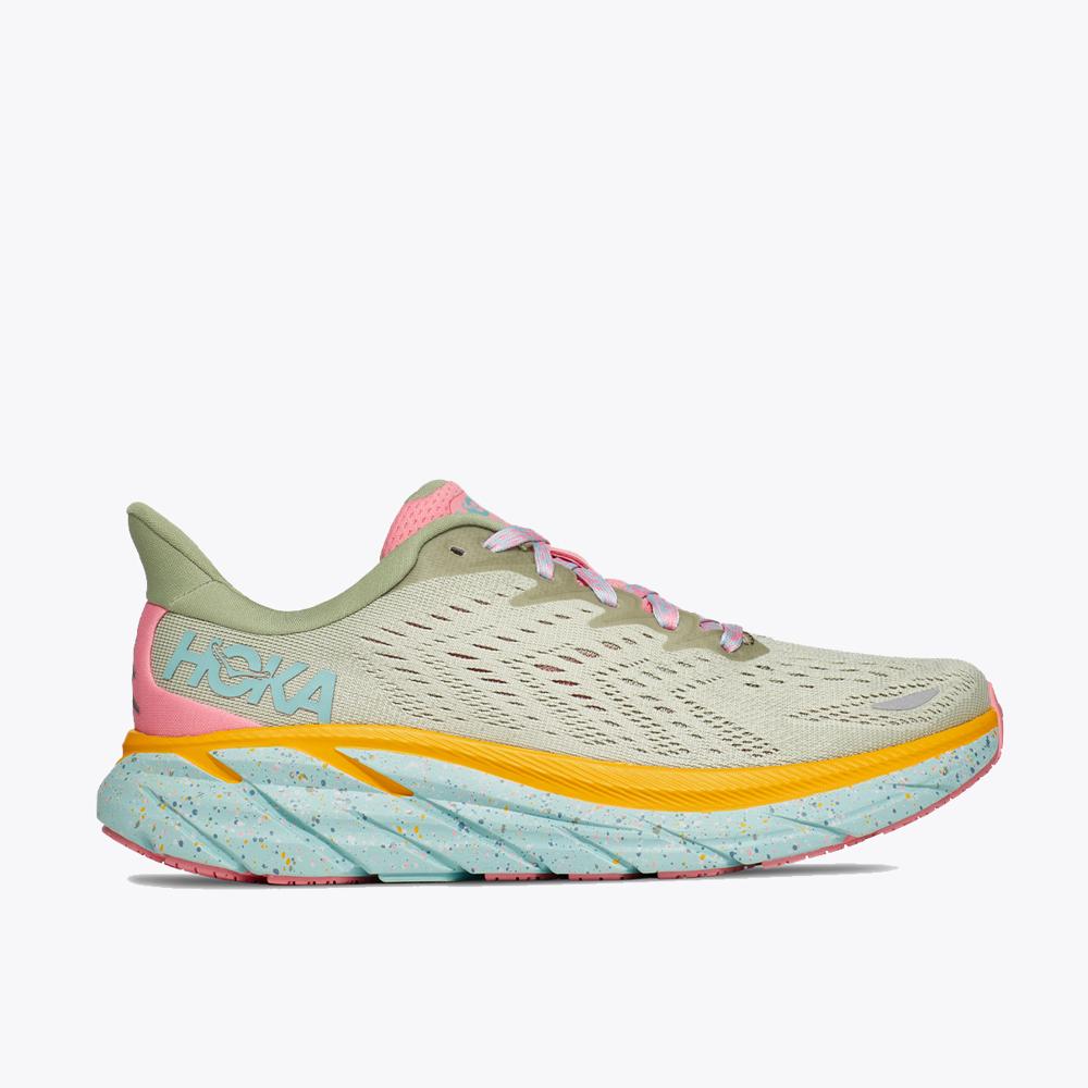 Women's Clifton 8 - Seaweed Brown / Green Teal