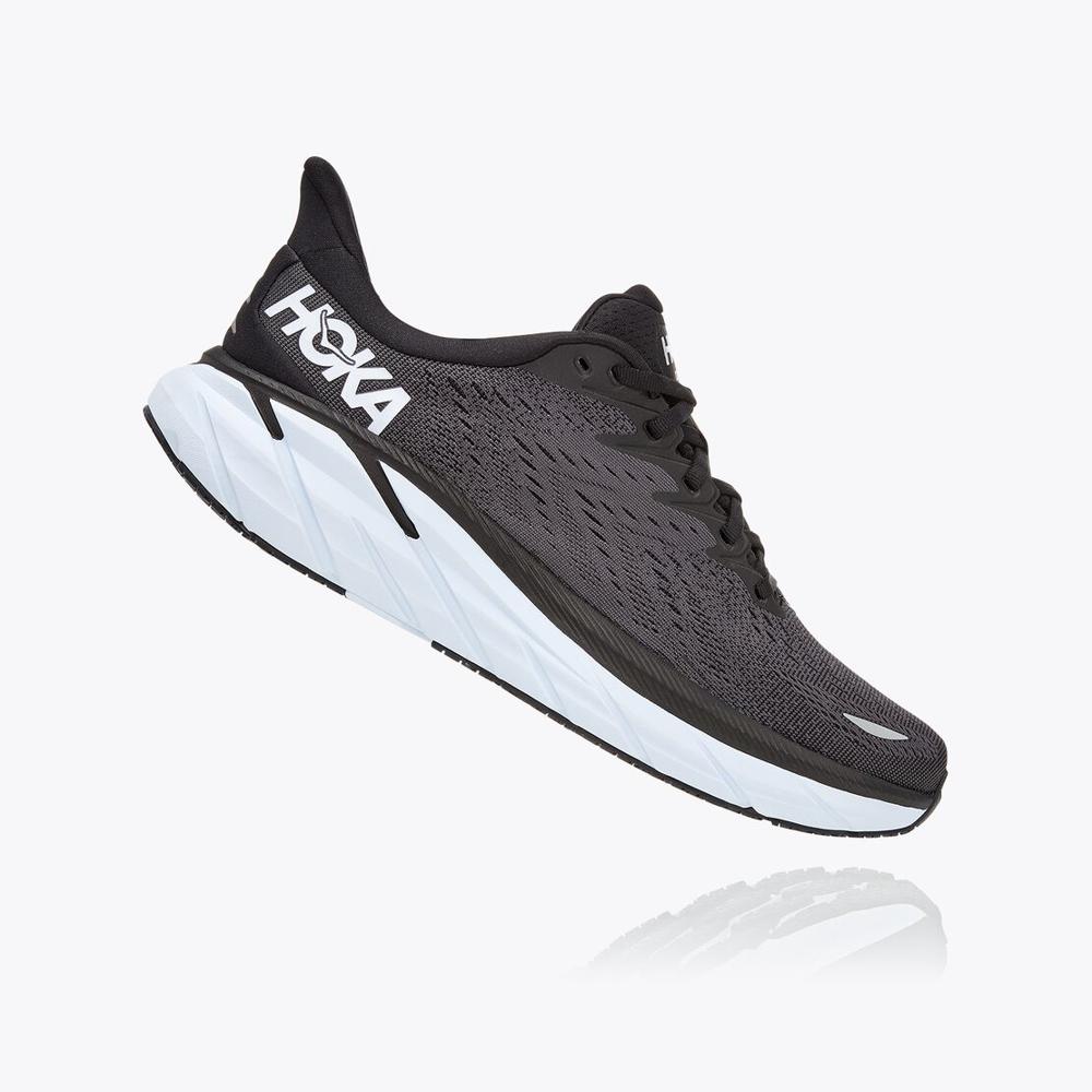 Men's Clifton 8 - Black / White