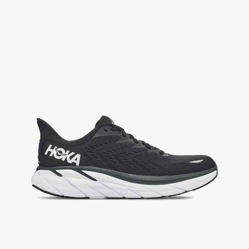 Men's Clifton 8 - Black / White